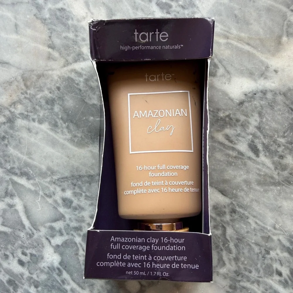 New Tarte Amazonian Clay 16-Hour Full Coverage Foundation - 44S Tan Sand